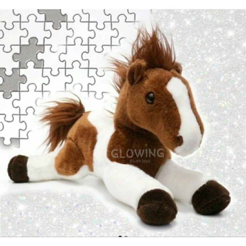 Boneka Kuda Coklat Putih