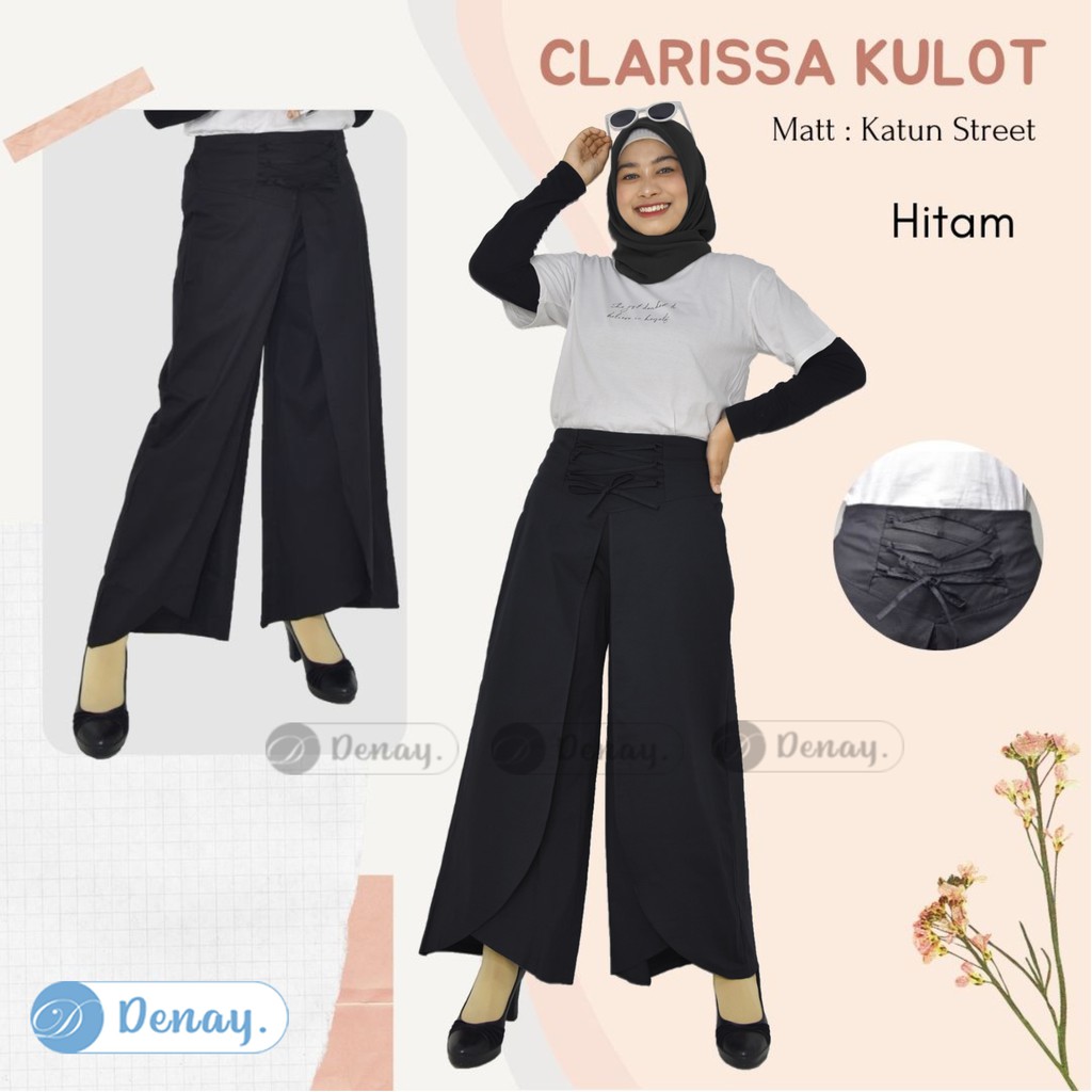 TOKODENAY - Celana Panjang Wanita - Clarissa Kulot Matt Poplin Street Premium Quality - Fashion Muslim-6