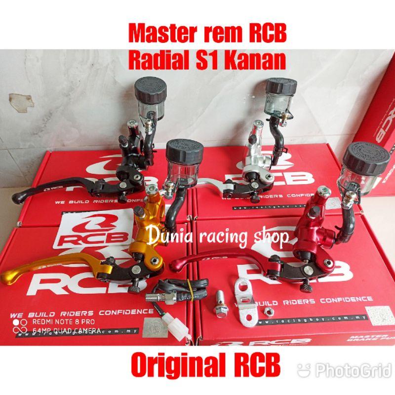 Master rem RCB S1 Radial Forged Kanan Kiri 14mm Original RCB