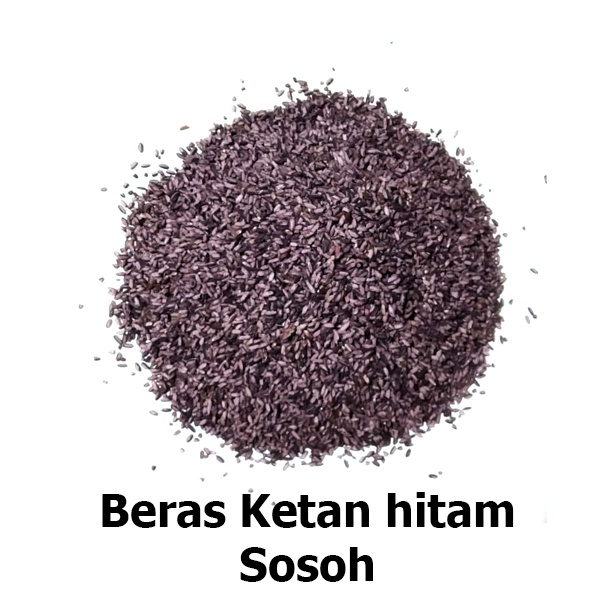 Beras Ketan hitam &amp; ketan hitam sosoh per 1/2 liter ±380gram