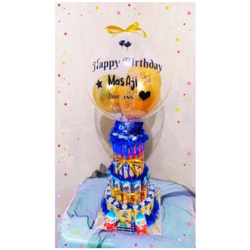 

Kue Snack tingkat ulang tahun untuk hadiah anak/teman/doi/dll