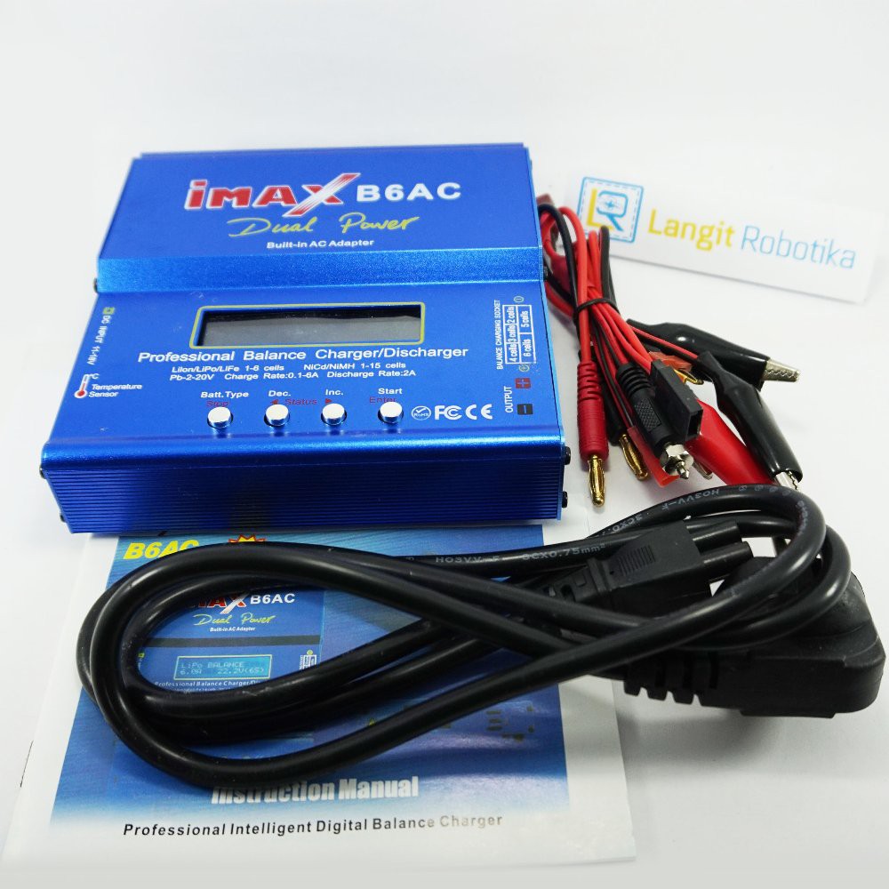 Charger LIPO 80 WATT  Lithium Polymer IMAX B6AC RC Plane IMAX B6 AC Terlaris