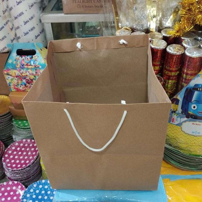 

(TERLARIS) Hot produk paperbag coklat 22x22 termurah Terlaris