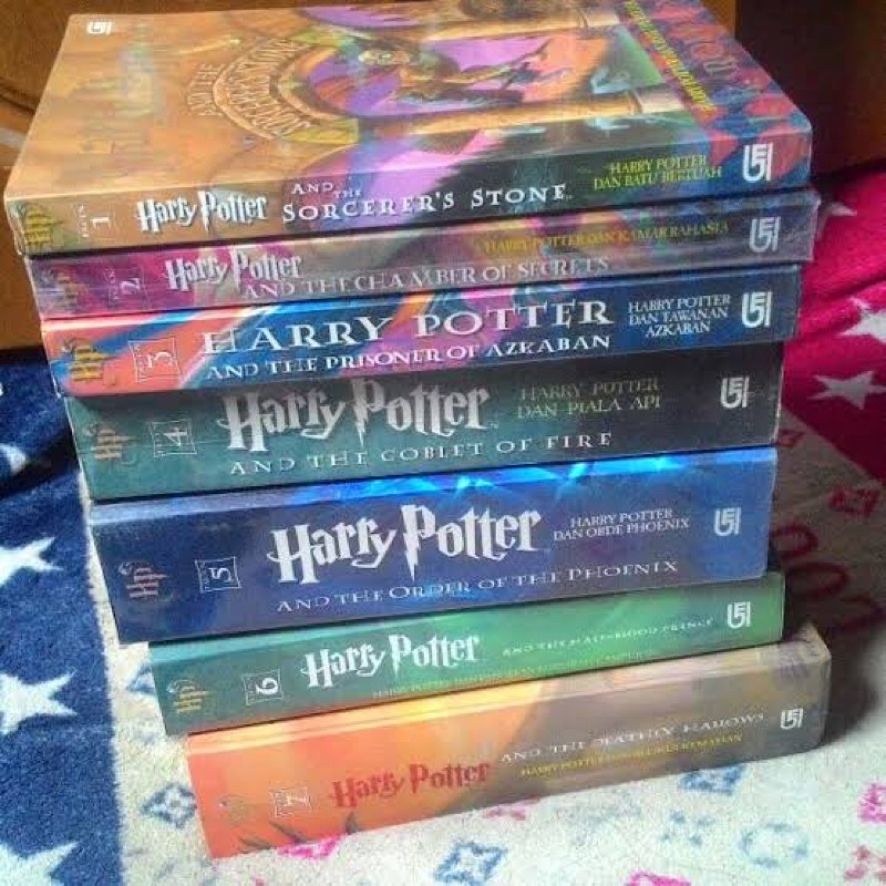 Jual BUKU NOVEL HARRY POTTER JILID 1, 2, 3, 4, 5, 6, 7 BAHASA INDONESIA