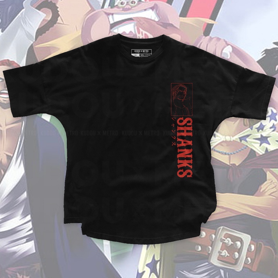 Oversized T-shirt Red Force Shanks Anime Manga One Piece Premium Unisex