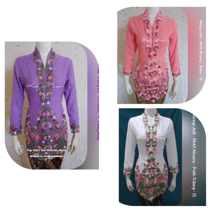 Kebaya Bordir. Kebaya Encim. Kebaya Jadi. Kebaya Murah. Kebaya Salem. Kebaya Almany