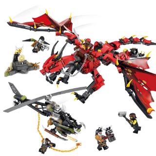 Kompatibel dengan Lego  phantom Ninja leluhur Gyroux Naga  