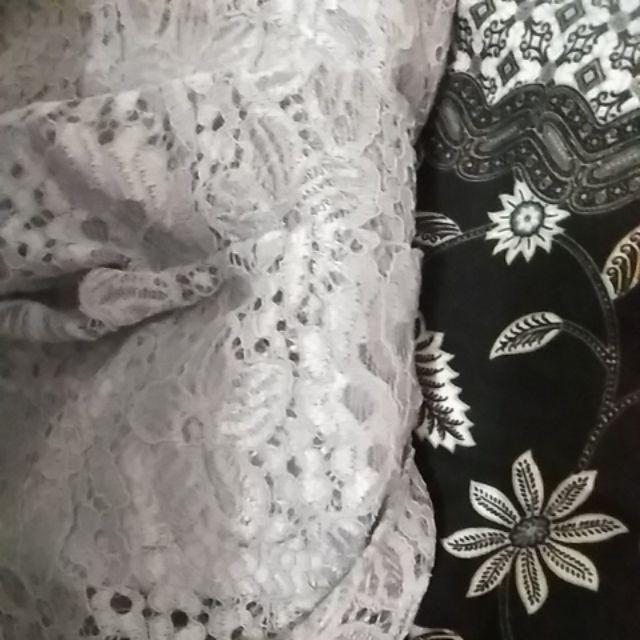Couple Babydoll Long Hand Melati Silver/brukat/sarimbit