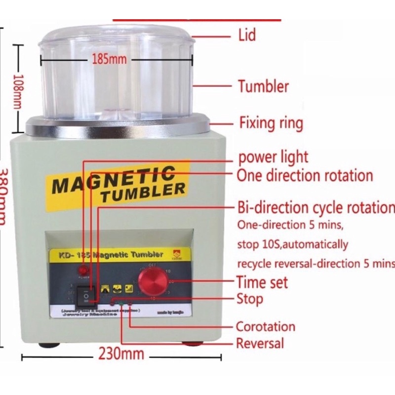 MAGNETIC TUMBLER TYPE KT 185