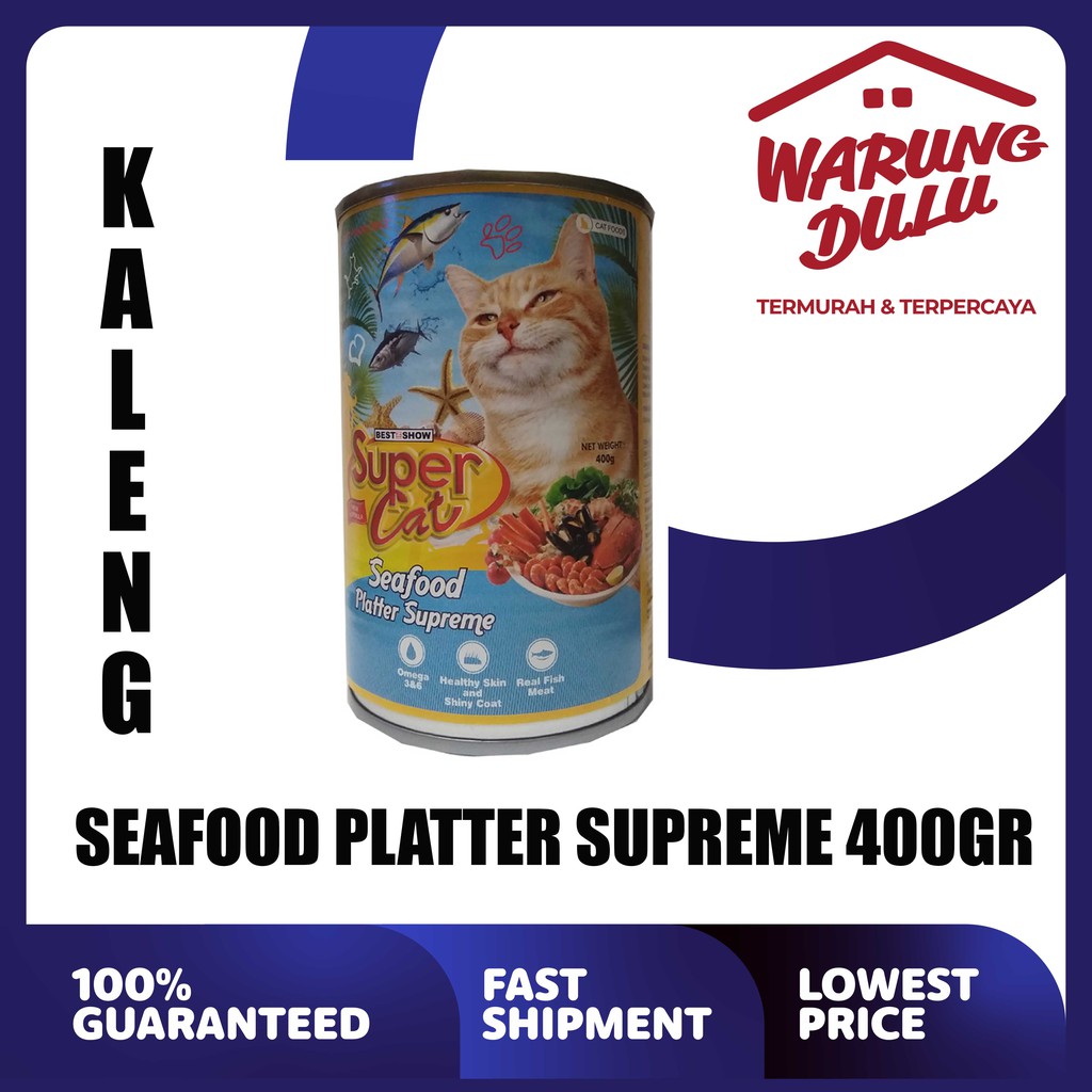 SUPER CAT SEAFOOD PLATTER SUPREME 400GR