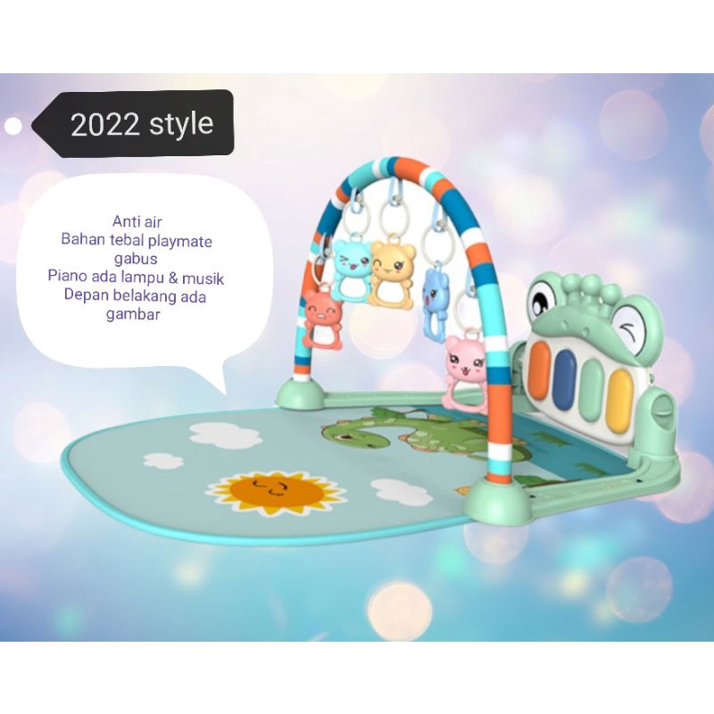 (2PC = 1KG) MICC-BABY GYM MUSICAL SET-MB 172 - MUSIK BAYI PLAYMAT MATRAS PIANO - PLAYGYM - MULTI PIANO.-1