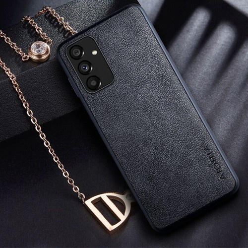 SAMSUNG M23 M33 M53 COVER CASE PREMIUM LEATHER AIORIA ORIGINAL SOFT CASE SILICONE - BLACK