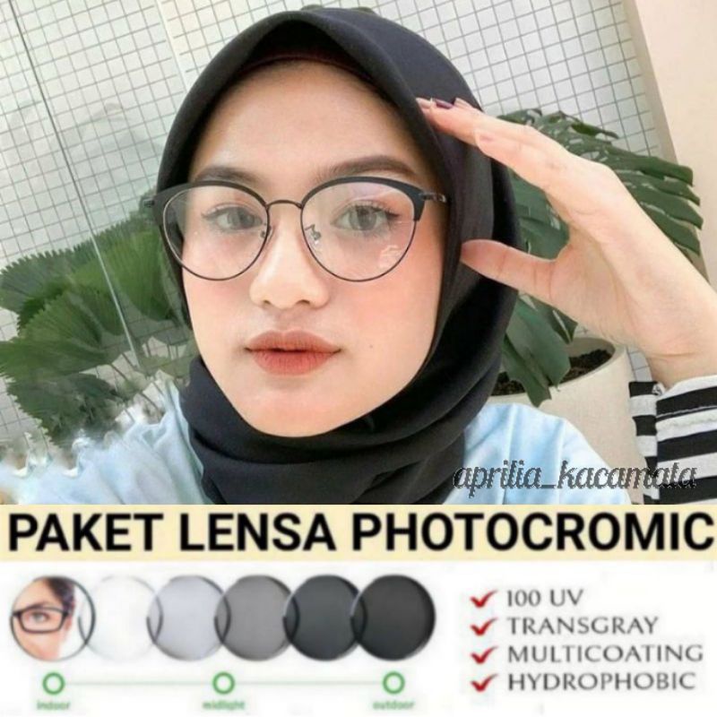 Paket Kacamata 1307 + Lensa Photocromic