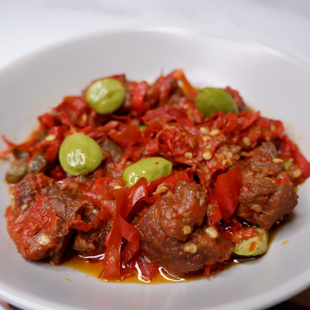 

Sambal Goreng Daging Pete