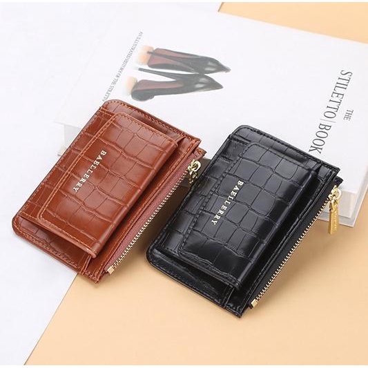 DOMPET KARTU WANITA IMPORT BAELLERRY ORIGINAL KULIT CROCO MINI AUDACA KECIL RESLETING KOIN PREMIUM KOREA BRANDED BATAM REMAJA KEKINIAN CEWEK MURAH