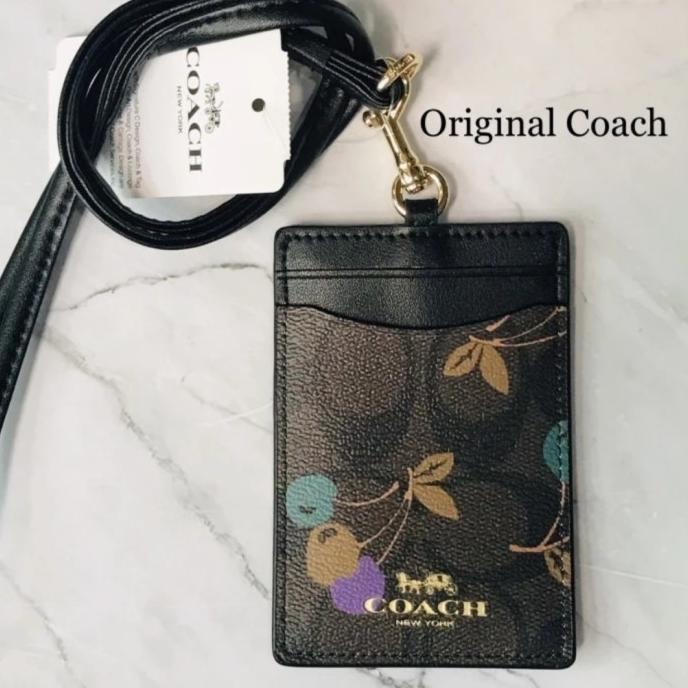 

Office & Stationery | Document Organizer | Coach Lanyard Id Original Classic Metal Edition Black | Best Seller