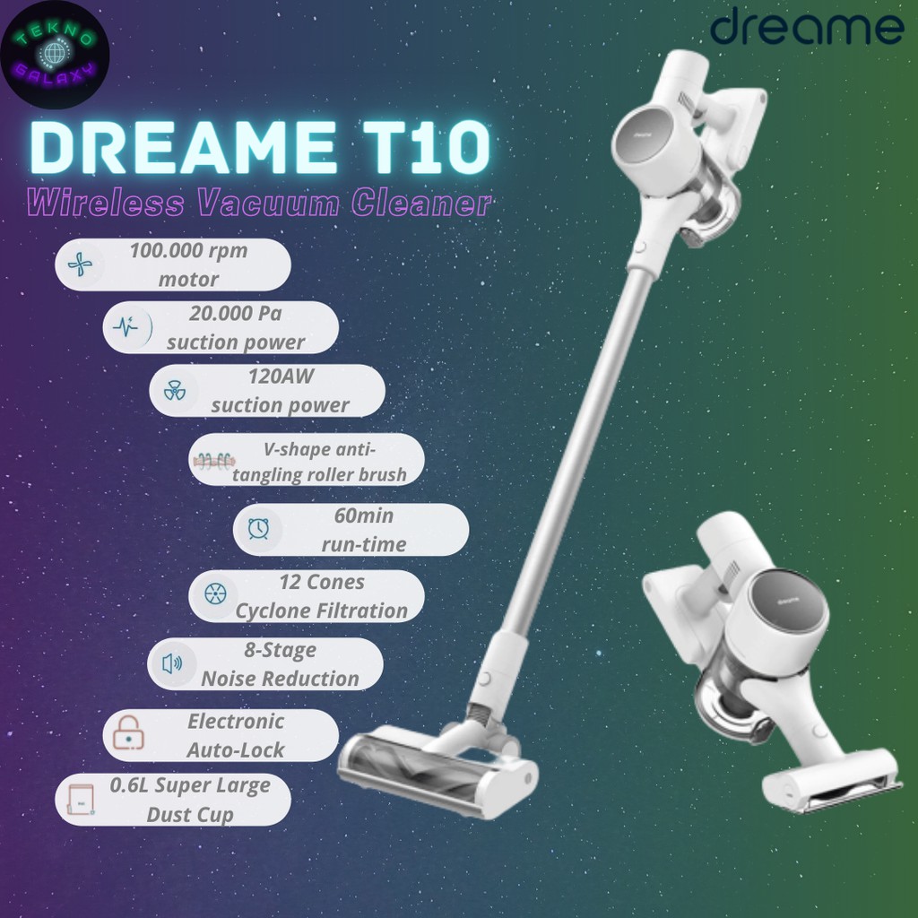 DREAME T10 Wireless Vacuum Cleaner Cordless 2in1 Handheld alt Dyson