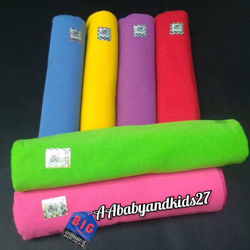 1PC Bedong Pelangi Polos Rene Ukuran 110x90 Cm-Bedong Lembut Rene Rainbow