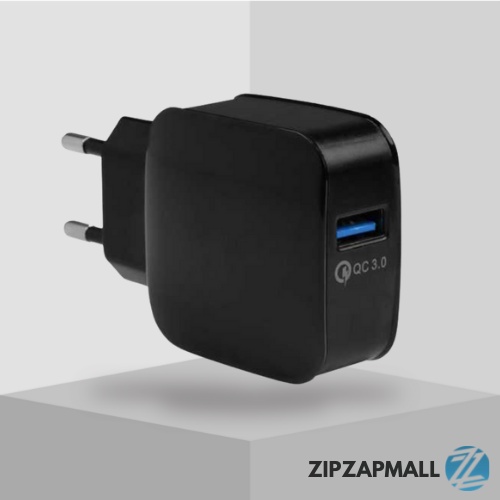 Wall Charger USB 1 Port QuickCharge 3.0 / Adaptor Adapter Batok Kepala Charger Carger Cas Casan Samsung Oppo Vivo Realmi Redmi Xiaomi Samsung Vivan Universal USB Fast Charger Charging Murah Oriignal / Pengisi Daya USB Cepat Canggih Murah Original