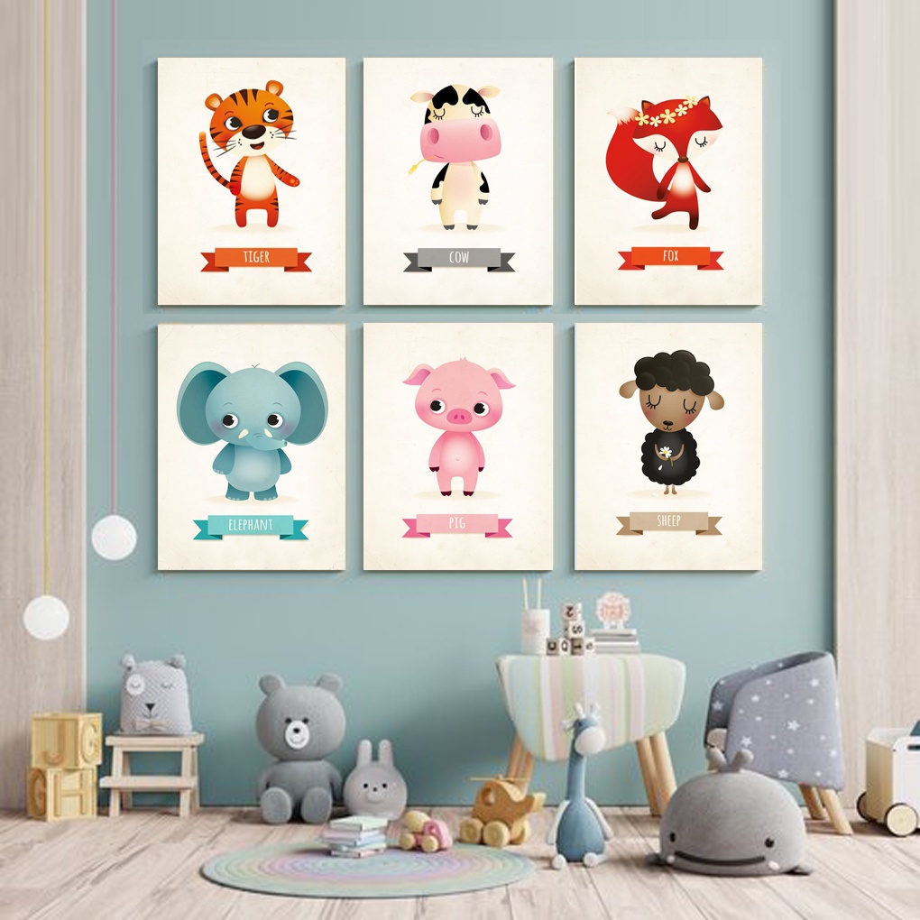 Hiasan Dinding Kamar Bayi (A4) Pajangan Anak Dekorasi Bayi Wall Decor Tema Pajangan Bayi - A&amp;M