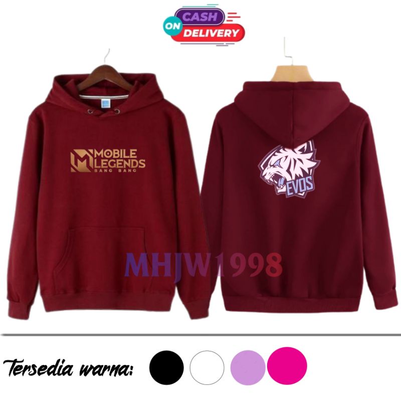 jaket EVOS anak anak/hoodie EVOS  anak/jaket anak EVOS mobile legend murah terbaru