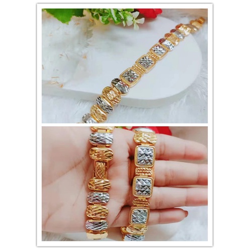 Gelang Xuping Ranta Kombinasi Lapis Emas 24K Perhiasan Fashion 1236-1238
