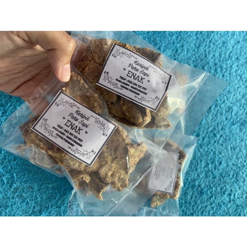 

keripik paru sapi 500gram