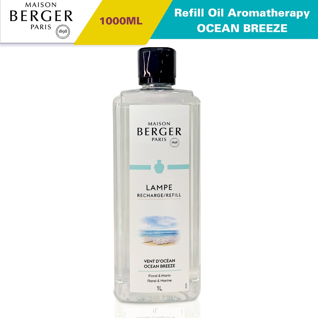 Maison Berger Paris Refill Aromatherapy Diffuser Ocean Breeze 1L Lampe Berger (oil aroma terapi Ocean Breeze dari Paris)