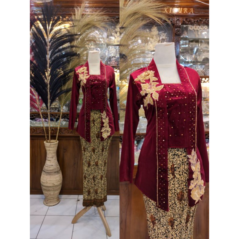 Kebaya Atasan Kutubaru Bludru