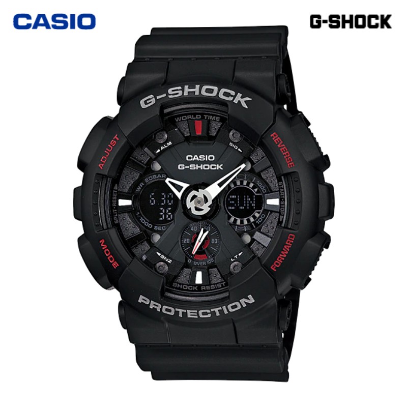 JAM TANGAN PRIA CASIO G-SHOCK GA-120-1A ORIGINAL - GSHOCK GA-120 HITAM