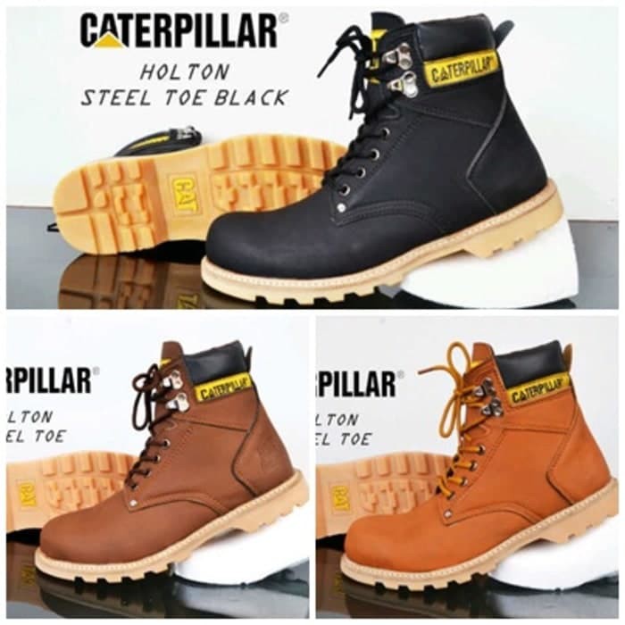Sepatu Safety Boots Ujung Besi Caterpillar Holton Sepatu Sepatu Safety Boots Ujung Besi Caterpillar Holton Sepatu
