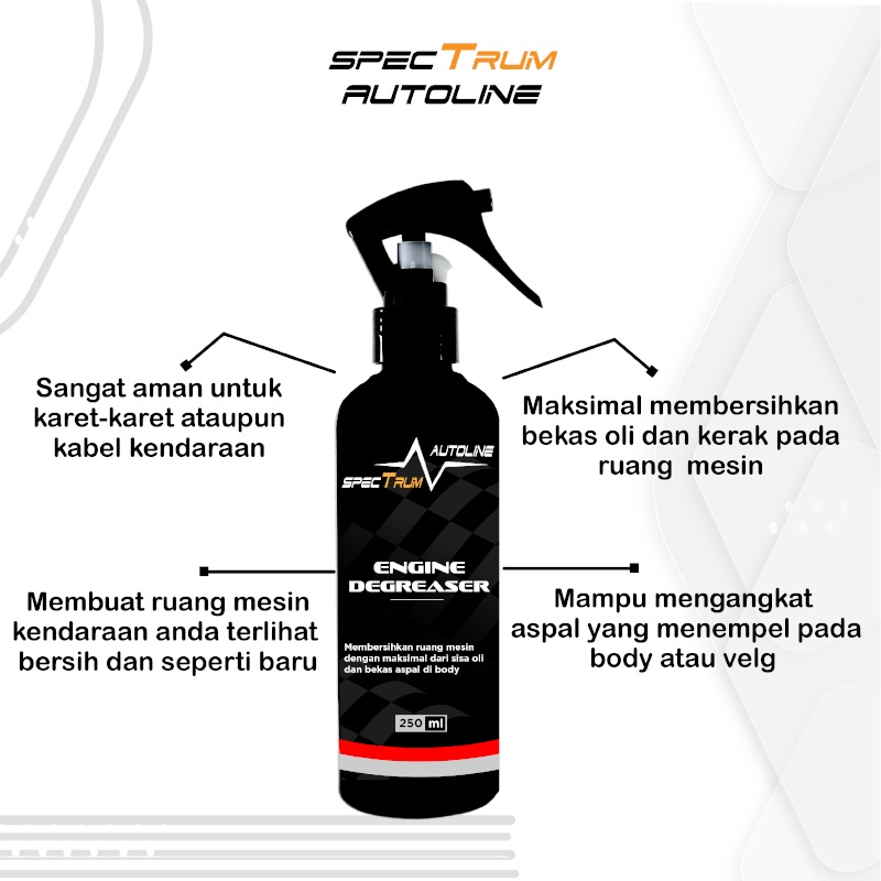 [ SPECTRUM ] MULTI PURPOSE CLEANER ENGINE DEGREASER PEMBERSIH MESIN MOBIL MOTOR FREE KUAS