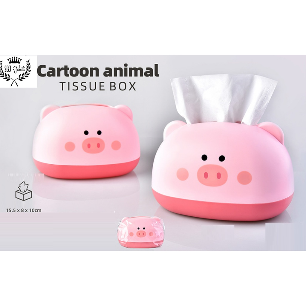 Tempat Tisu Kotak Tisu Tissue Cute Animal Series Tissue Box