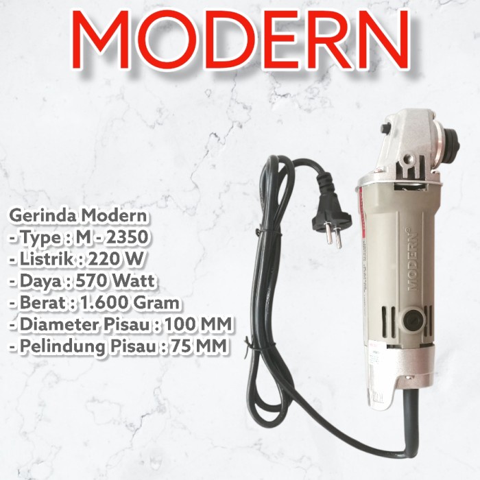 Mesin Modern M 2350 B Gerinda Tangan Gurinda Angle Grinder