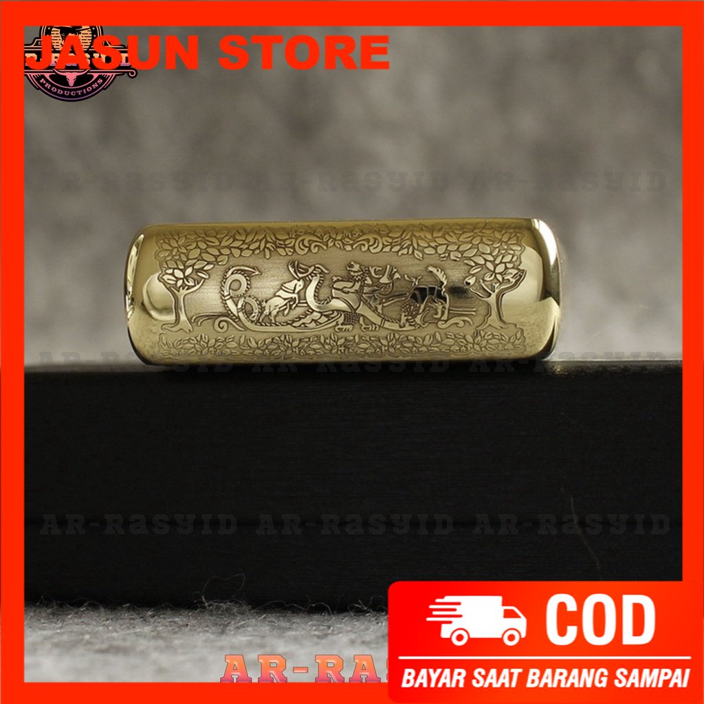 Korek Api Minyak Zippo Gold Ukir Motif Game Of Thrones 168 3962-13