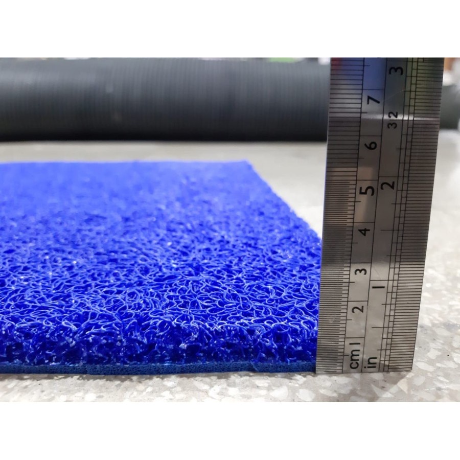 Keset Mie Bihun PVC 40x60 BLUE, Karpet Anti Slip, S Mat, Kamar Mandi-1