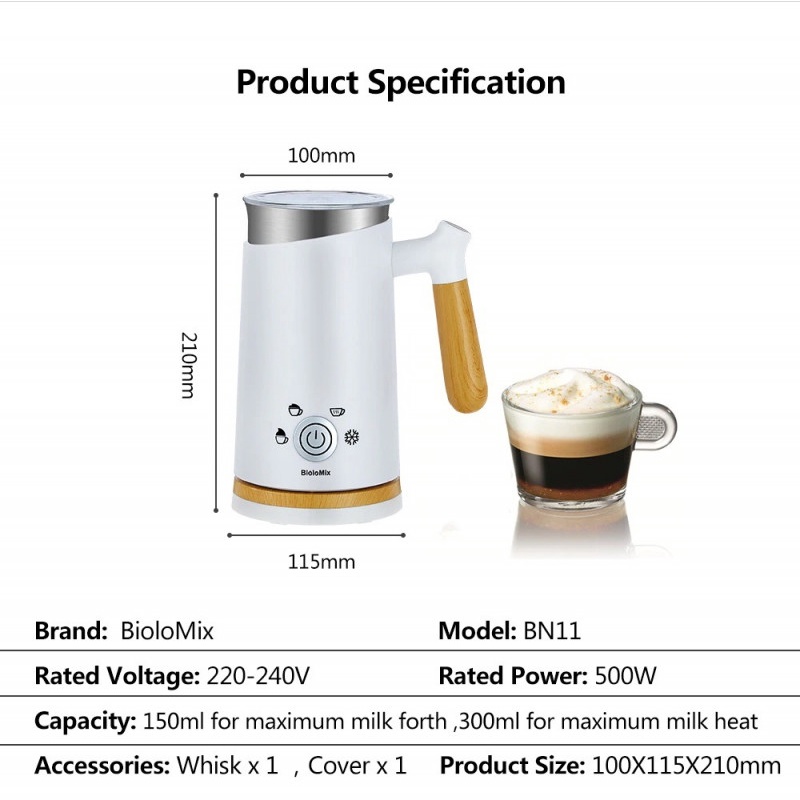 Teko Elektrik Pembuat Buih Susu Milk Frother Foam Maker Cappucino Latte