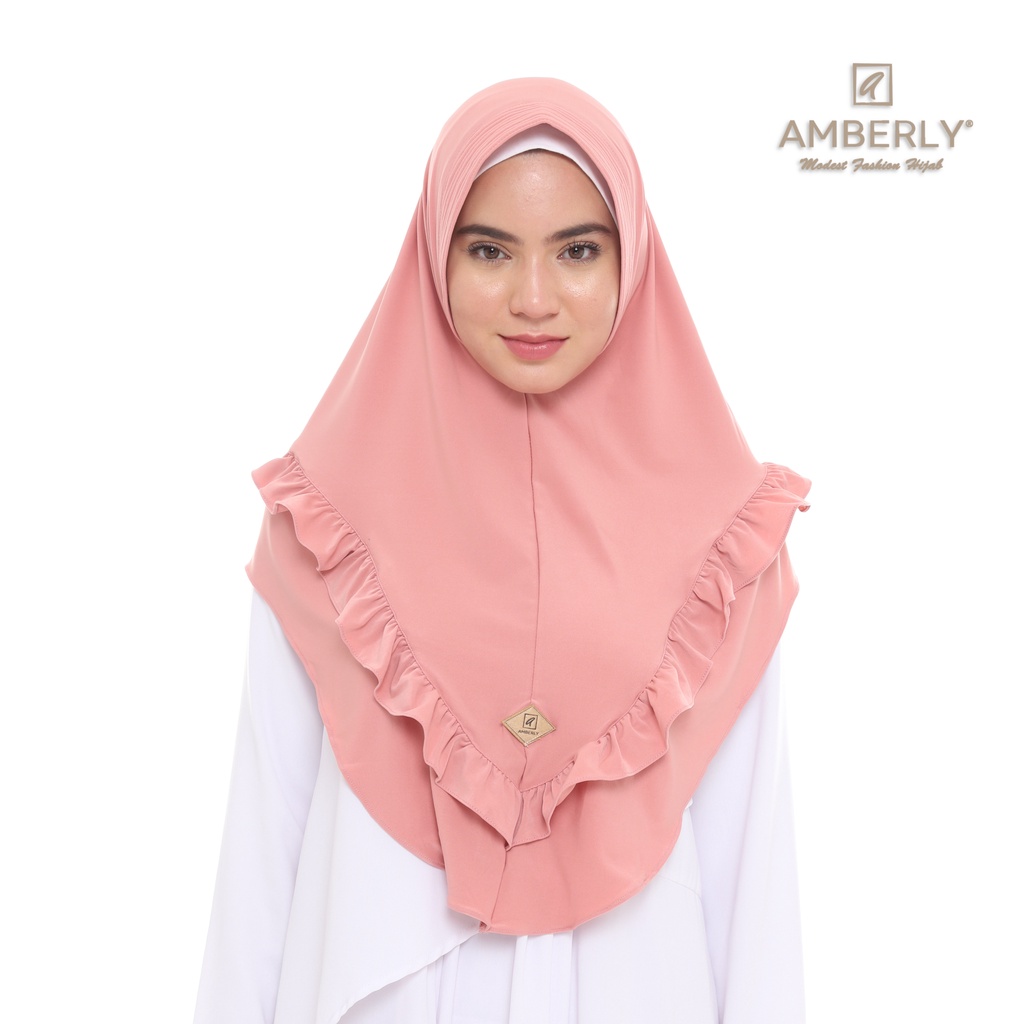 Amberly Thalita Pad Jilbab Instan Jersey Bahan Jersey Premium