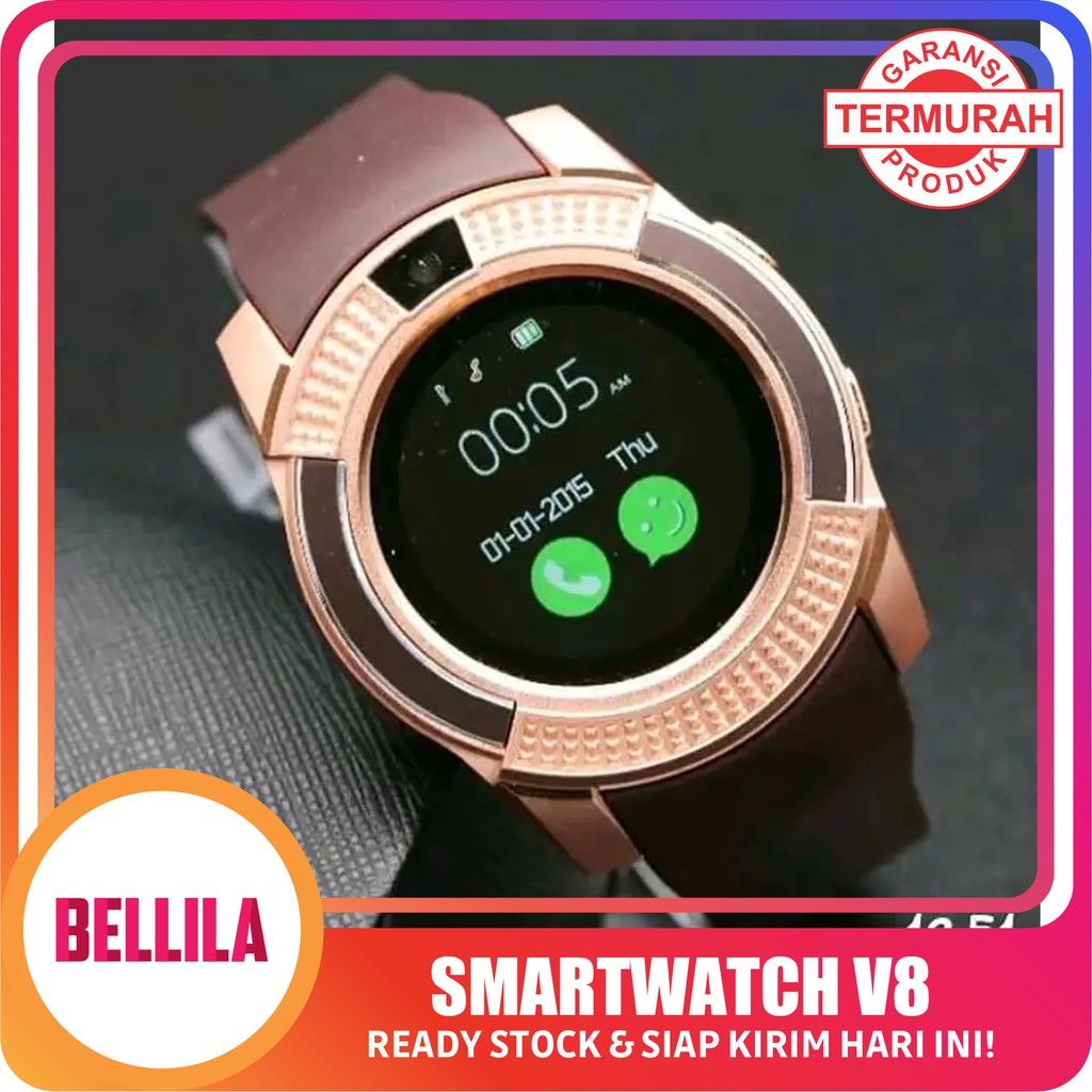 SMARTWATCH v8 ORIGINAL JAM TANGAN PINTAR PRIA AKSESORIS JAM TANGAN FASHION