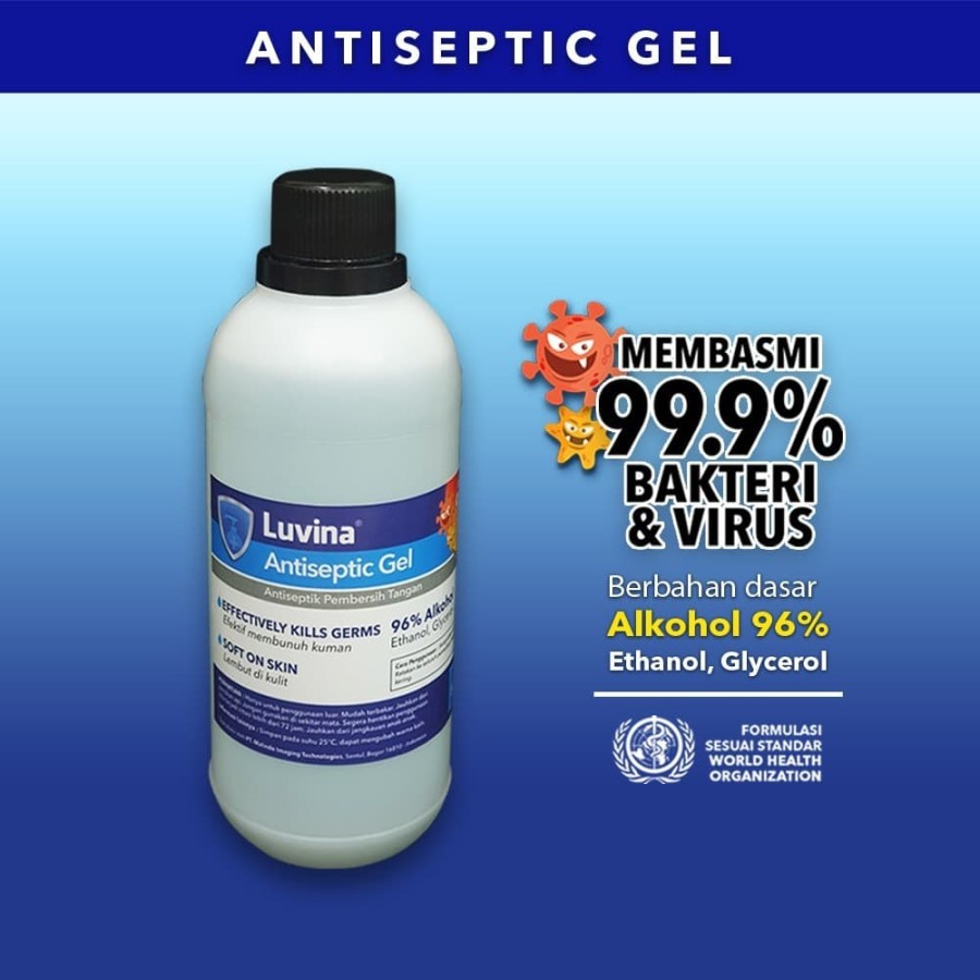 Hand Sanitizer Gel / Antiseptic Gel Pembunuh Bakteri dan Kuman 500 ml