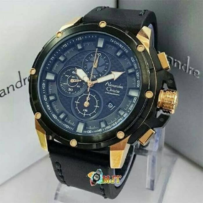 JAM TANGAN PRIA WANITA   JAM TANGAN Alexander Christie AC 6390 MC / AC6390 MC Leather Strap