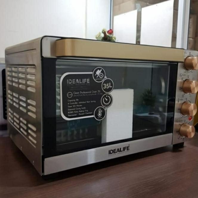 Idealife Oven Listrik Rotisserie Air Fryer 35L IL 335 IL335 Panggangan Roti Ayam kapasitas 35 Liter