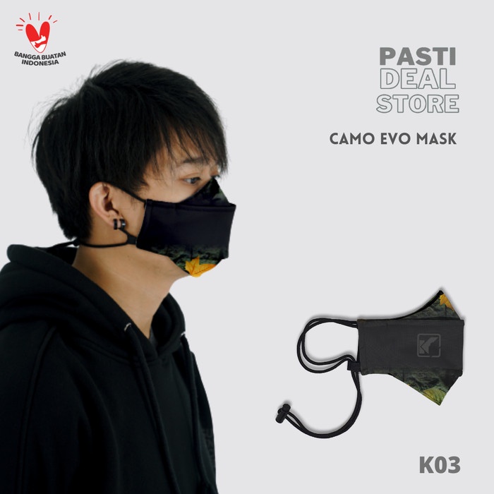 Masker distro premium original kf94 kain 3D mask adjustable earloop non medis 2 ply lapis K03