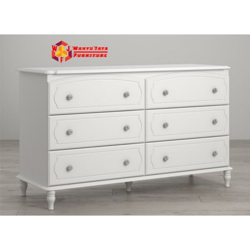 Lemari Bayi Putih Minimalis Rowan