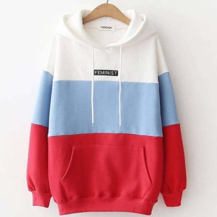 pro Collection - Feminist Hoodie - Hoodie Wanita-LIGHT BLUE