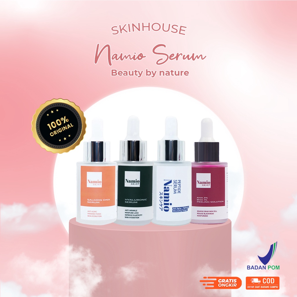 [ SKINHOUSEID ] NAMIO SALMON DNA | HYALURONIC | PEPTIDE | AHA BHA PHA PEELING SOLUTION SERUM