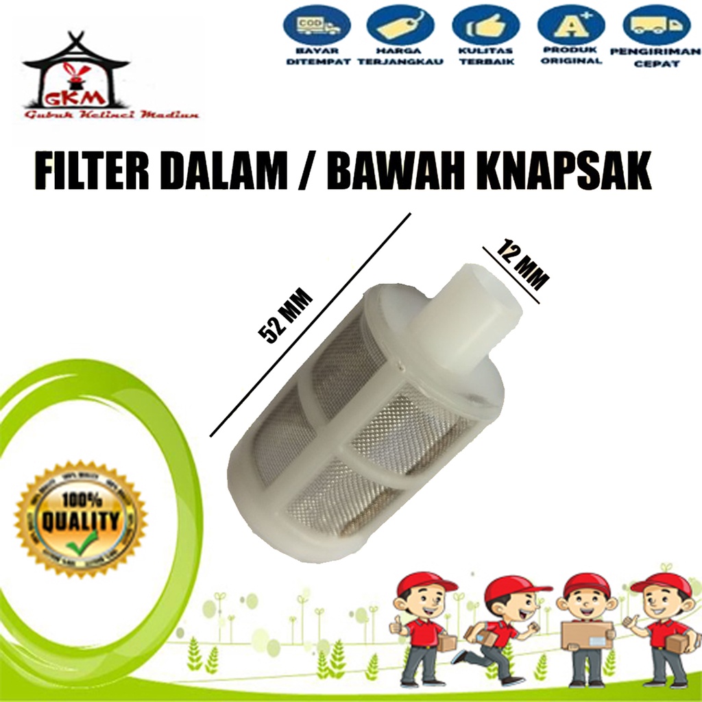 FILTER BAWAH 12mm SARINGAN DALAM TANGKI SPRAYER ELEKTRIK  KNAPSAK