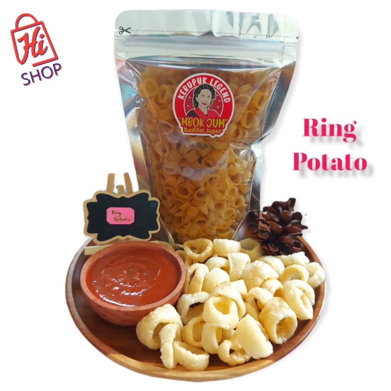 

Kerupuk Mentah Kerupuk Ring Potato Kentang Cincin Krupuk Kering Kualitas Premium