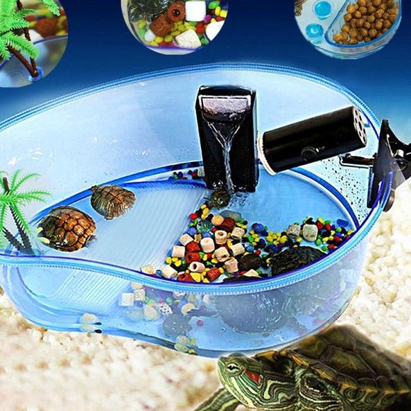 Turtle Tank Mangga S 20x15x10cm Vivarium Aquarium Kura - Bak Kura Brazil Dada Merah Damer