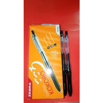 

pulpen zebra kokoro tinta hitam